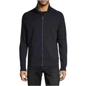 Boss Hugo Boss Full Zip Sweatshirt Size Medium M Black Cotton Excellent